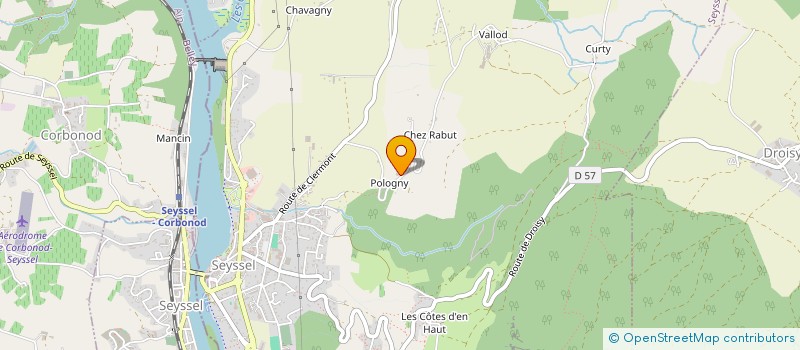 localisation de l'entreprise MONSIEUR GERAUD VIDALENC  SEYSSEL