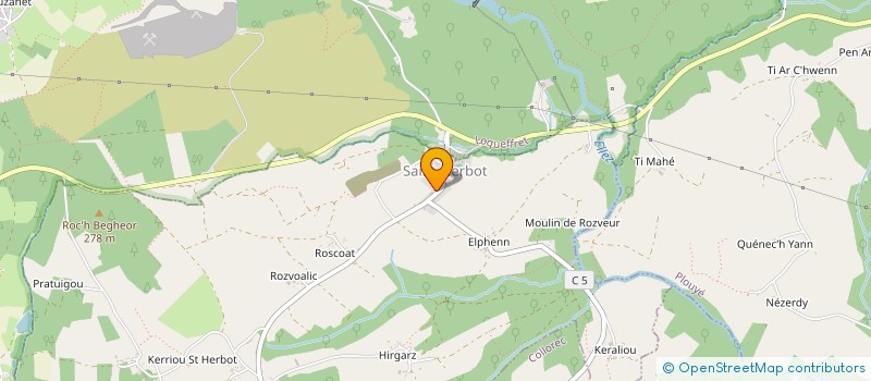 localisation de l'entreprise MONSIEUR GERD RODENBUECHER  PLONEVEZ-DU-FAOU