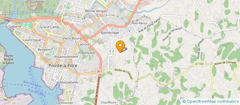 localisation de l'entreprise MONSIEUR GEREL JEAN à LES ABYMES
