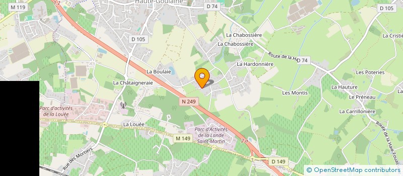 localisation de l'entreprise MONSIEUR GEREMY LELIEVRE à HAUTE-GOULAINE