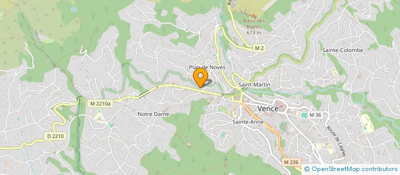 localisation de l'entreprise MONSIEUR GERHARD FABRICIUS à VENCE