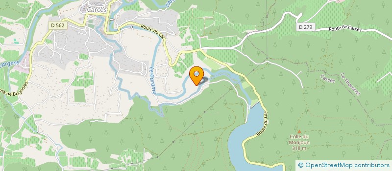 localisation de l'entreprise MONSIEUR GERHARD MATTHIESSEN  CARCES