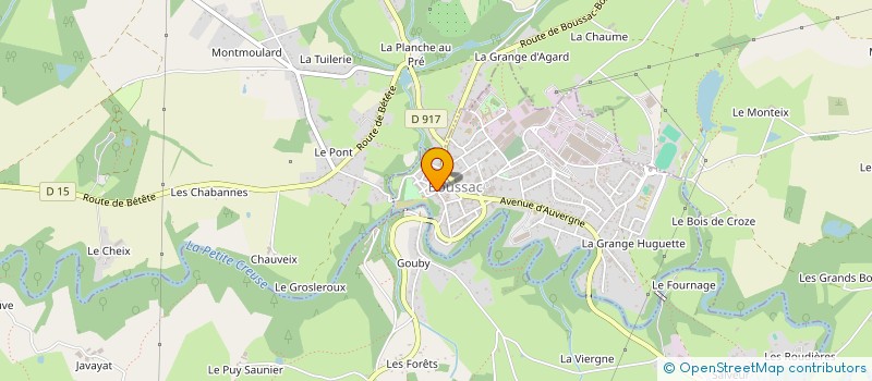 localisation de l'entreprise MONSIEUR GERHARDUS OLIVIER à BOUSSAC