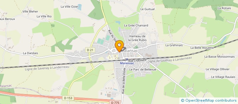 localisation de l'entreprise MONSIEUR GERIC BLARRE  MALANSAC