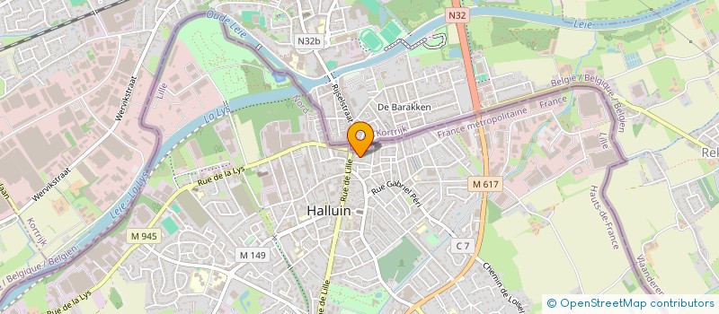 localisation de l'entreprise MONSIEUR GERLANDO COLLETTO  HALLUIN