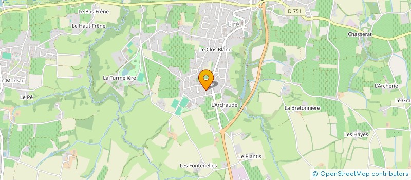 localisation de l'entreprise MONSIEUR GERMAIN ALLARD  OREE-D'ANJOU