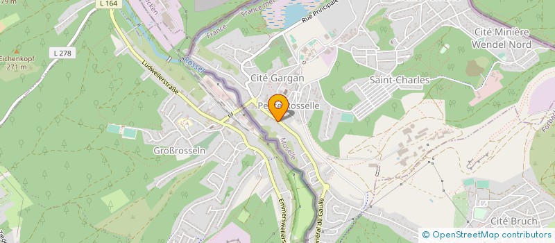 localisation de l'entreprise MONSIEUR GERMAIN BALTES  PETITE-ROSSELLE