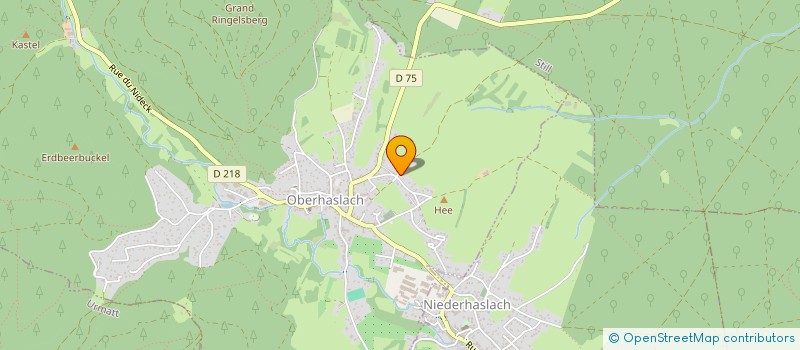 localisation de l'entreprise MONSIEUR GERMAIN BANGRATZ  OBERHASLACH