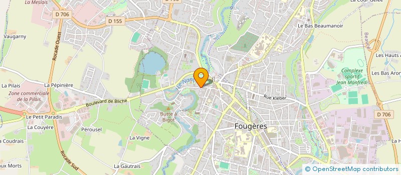 localisation de l'entreprise MONSIEUR GERMAIN BATAILLON  FOUGERES