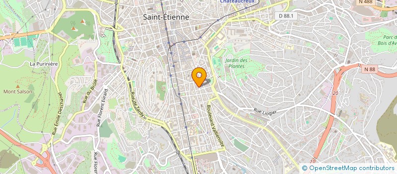 localisation de l'entreprise MONSIEUR GERMAIN BELLEMERE à SAINT-ETIENNE