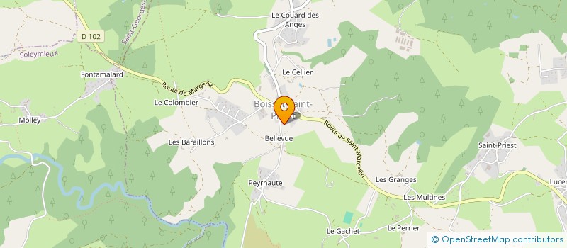 localisation de l'entreprise MONSIEUR GERMAIN BERGERON à BOISSET-SAINT-PRIEST
