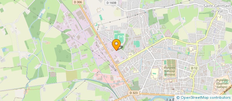 localisation de l'entreprise MONSIEUR GERMAIN BESNARD  LA FLECHE