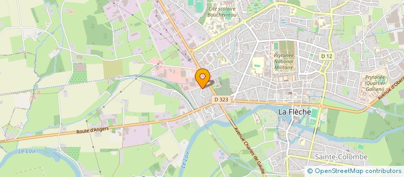 localisation de l'entreprise MONSIEUR GERMAIN BIZERY  LA FLECHE