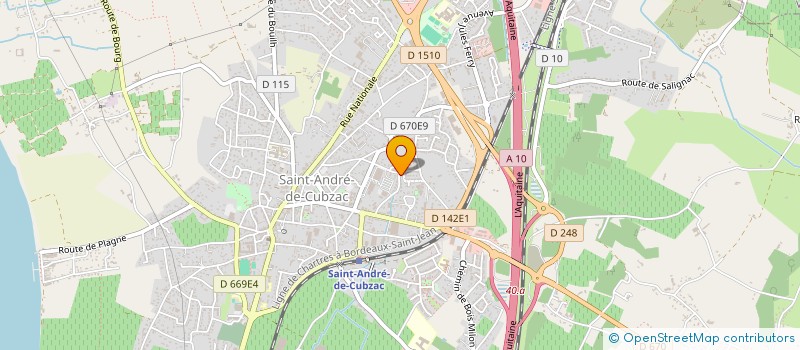 localisation de l'entreprise MONSIEUR GERMAIN BONIS  SAINT-ANDRE-DE-CUBZAC