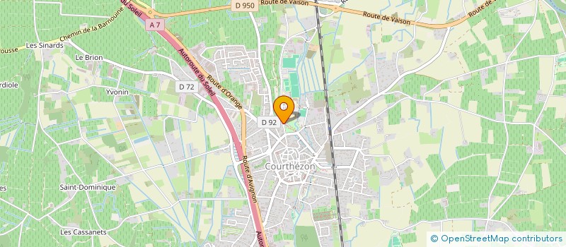 localisation de l'entreprise MONSIEUR GERMAIN BONVIN  COURTHEZON