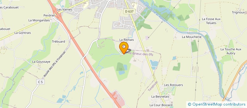 localisation de l'entreprise MONSIEUR GERMAIN BRAULT  SAINT-BRIEUC-DES-IFFS