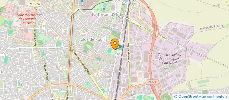 localisation de l'entreprise MONSIEUR GERMAIN BRICE PICAUD  DIJON