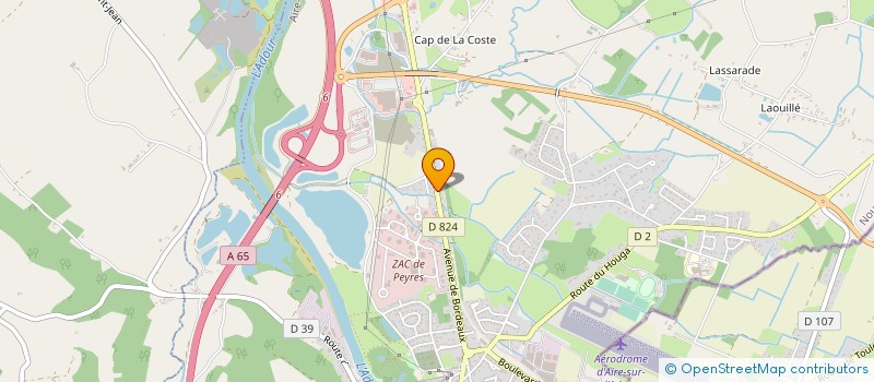 localisation de l'entreprise MONSIEUR GERMAIN BROCHARD  AIRE-SUR-L'ADOUR