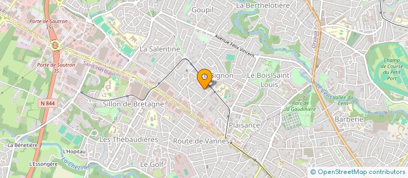 localisation de l'entreprise MONSIEUR GERMAIN BUTROT à ORVAULT