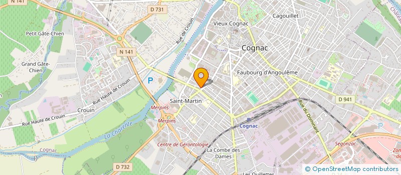 localisation de l'entreprise MONSIEUR GERMAIN CANTO MARTINEZ à COGNAC