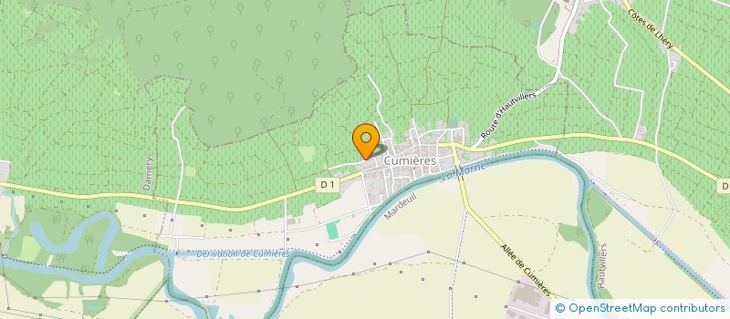 localisation de l'entreprise MONSIEUR GERMAIN DELABAYE  CUMIERES