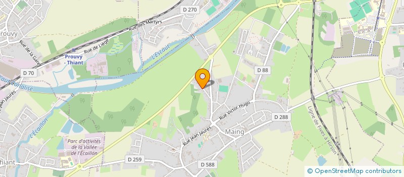 localisation de l'entreprise MONSIEUR GERMAIN DUQUESNOY  MAING