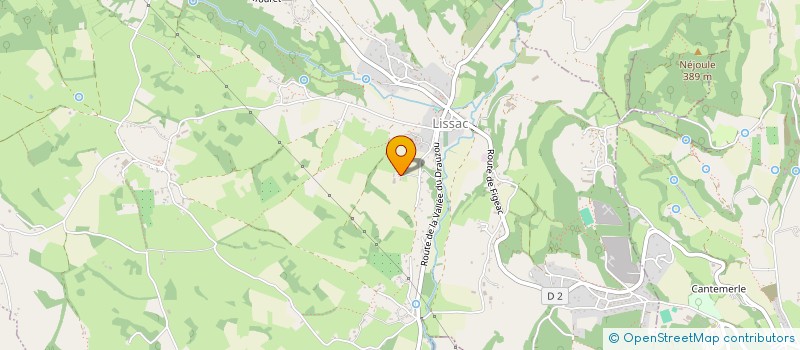 localisation de l'entreprise MONSIEUR GERMAIN FAGES  LISSAC-ET-MOURET