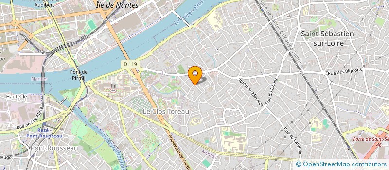 localisation de l'entreprise MONSIEUR GERMAIN FOCH  SAINT-SEBASTIEN-SUR-LOIRE