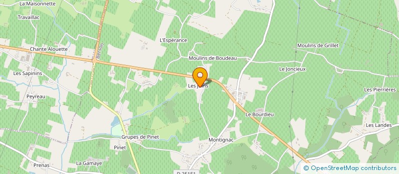 localisation de l'entreprise MONSIEUR GERMAIN FOUGOU  BERSON