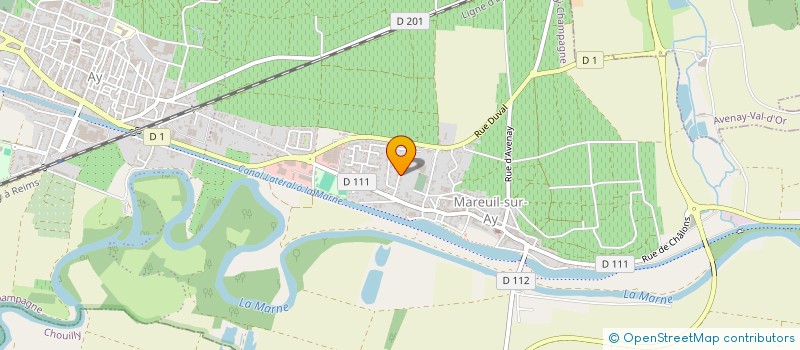 localisation de l'entreprise MONSIEUR GERMAIN GREFFIER  AY-CHAMPAGNE