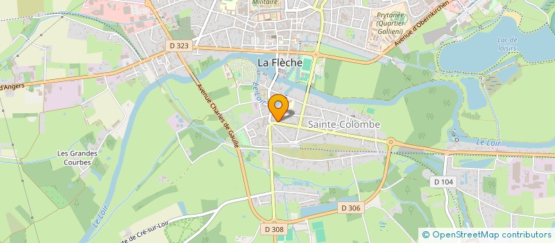 localisation de l'entreprise MONSIEUR GERMAIN GRIPPON  LA FLECHE