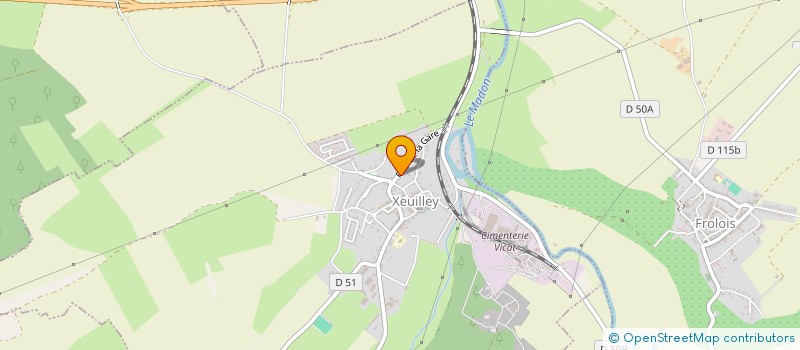 localisation de l'entreprise MONSIEUR GERMAIN GUENEL  XEUILLEY