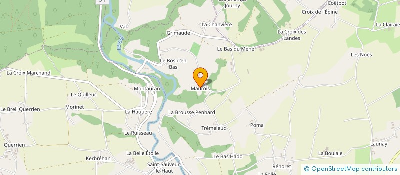 localisation de l'entreprise MONSIEUR GERMAIN GUIDEC  PLEMET