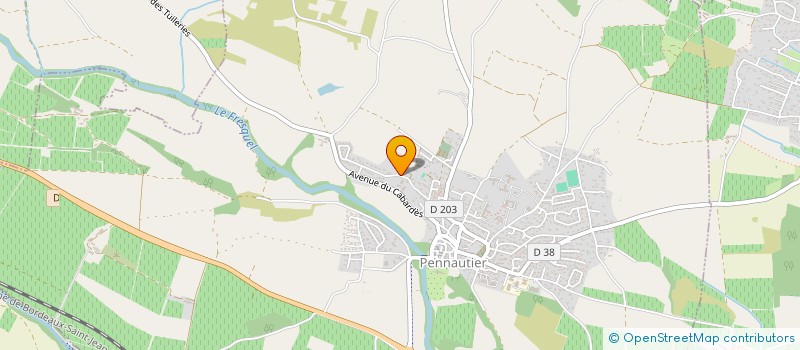 localisation de l'entreprise MONSIEUR GERMAIN GUIRAUD  PENNAUTIER