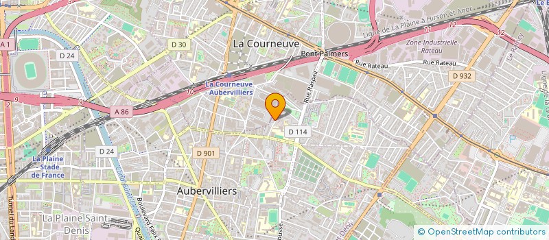 localisation de l'entreprise MONSIEUR GERMAIN HOCDDE  AUBERVILLIERS