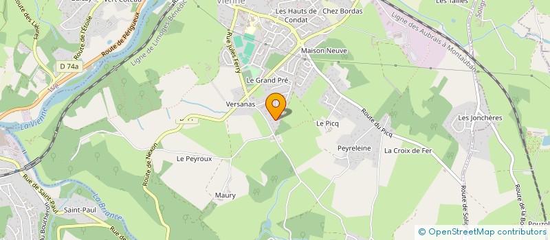 localisation de l'entreprise MONSIEUR GERMAIN JONCHERAY à CONDAT-SUR-VIENNE