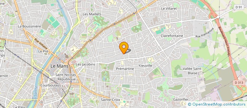 localisation de l'entreprise MONSIEUR GERMAIN JOUBERT à LE MANS