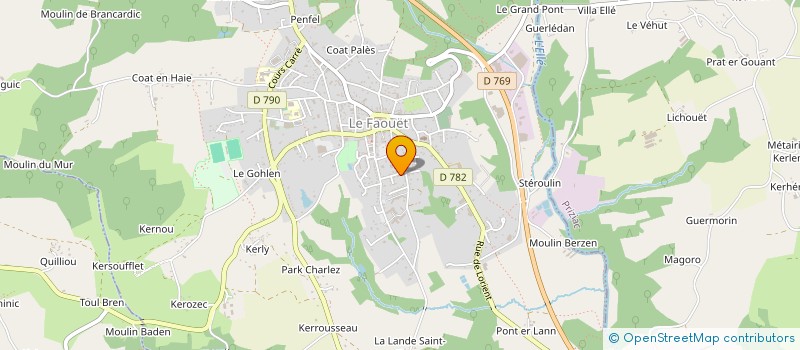 localisation de l'entreprise MONSIEUR GERMAIN KERFORN  LE FAOUET