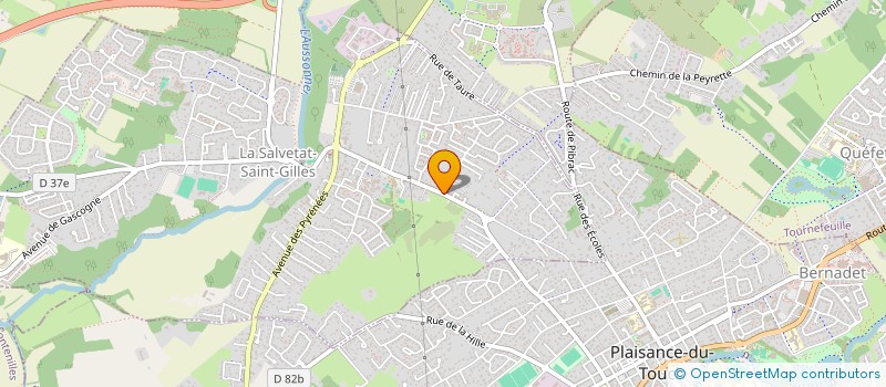 localisation de l'entreprise MONSIEUR GERMAIN LAFON  LA SALVETAT-SAINT-GILLES