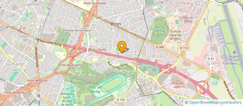 localisation de l'entreprise MONSIEUR GERMAIN LAVILLE  BRON