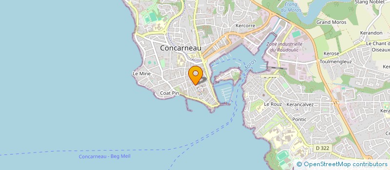 localisation de l'entreprise MONSIEUR GERMAIN LE MERDY  CONCARNEAU