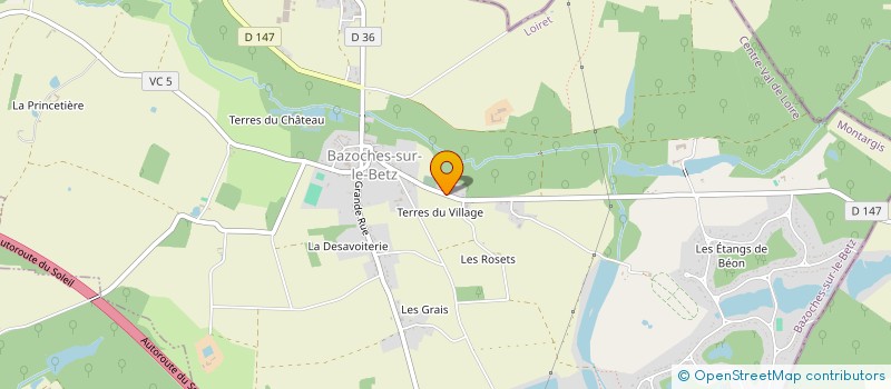 localisation de l'entreprise MONSIEUR GERMAIN LENOGUE à BAZOCHES-SUR-LE-BETZ