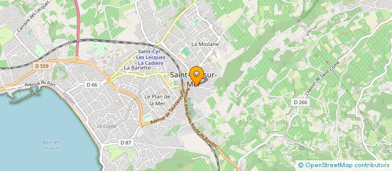 localisation de l'entreprise MONSIEUR GERMAIN MAYELLE à SAINT-CYR-SUR-MER