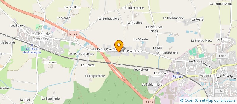 localisation de l'entreprise MONSIEUR GERMAIN METAYER  LE THEIL-DE-BRETAGNE