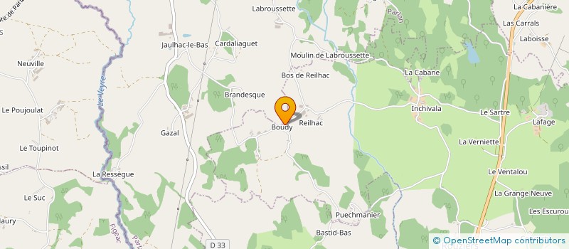 localisation de l'entreprise MONSIEUR GERMAIN MURATET à ROUZIERS