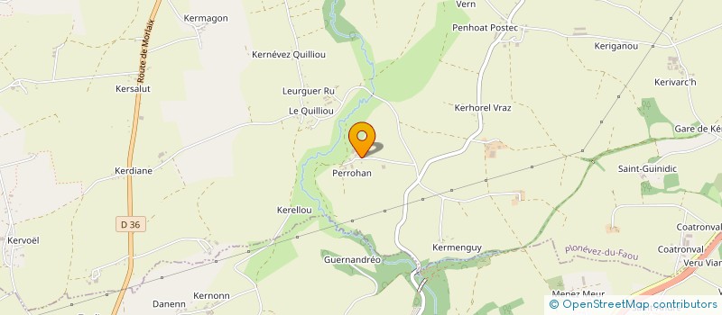 localisation de l'entreprise MONSIEUR GERMAIN NEZET  PLONEVEZ-DU-FAOU