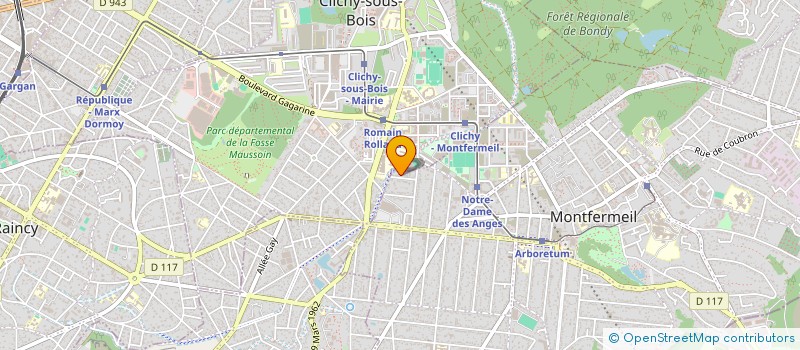 localisation de l'entreprise MONSIEUR GERMAIN ONAMBELE NGONO  MONTFERMEIL