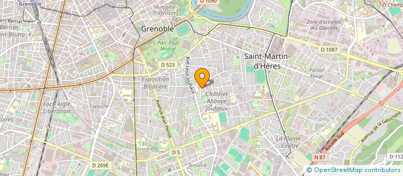 localisation de l'entreprise MONSIEUR GERMAIN PETIT  GRENOBLE