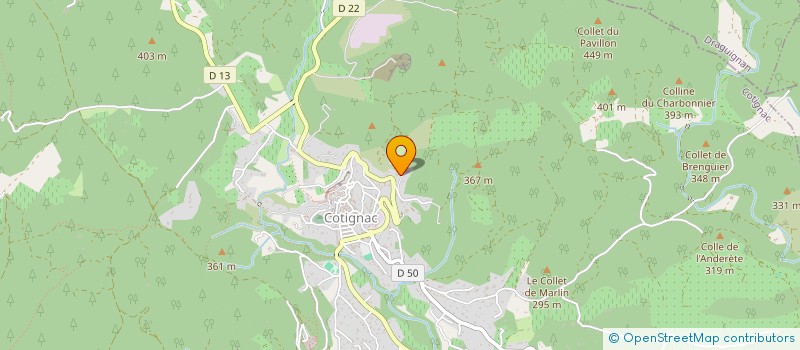 localisation de l'entreprise MONSIEUR GERMAIN PICOT  COTIGNAC