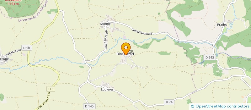 localisation de l'entreprise MONSIEUR GERMAIN PLANEIX  LE VERNET-SAINTE-MARGUERITE